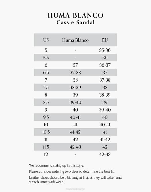 Madewell fottøy bein kvinner cassiesandaler i skinn fra huma blanco 260F1590