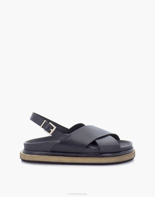 Madewell fottøy brun kvinner alohas marshmallow-sandaler i skinn 260F1190