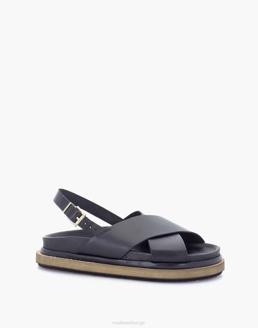 Madewell fottøy brun kvinner alohas marshmallow-sandaler i skinn 260F1190