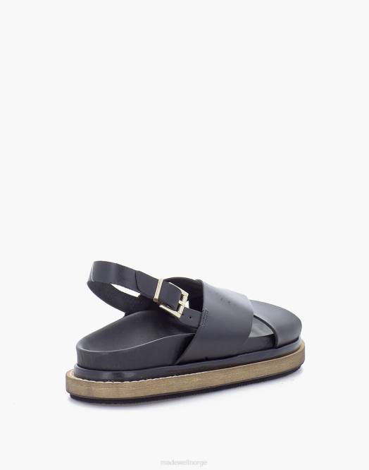 Madewell fottøy brun kvinner alohas marshmallow-sandaler i skinn 260F1190