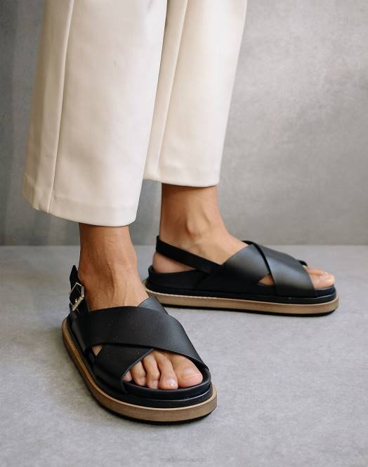 Madewell fottøy brun kvinner alohas marshmallow-sandaler i skinn 260F1190
