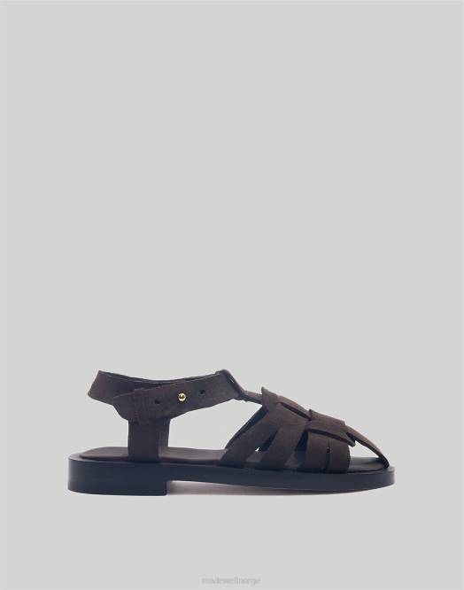 Madewell fottøy brun kvinner saja fisherman sandaler 260F2199