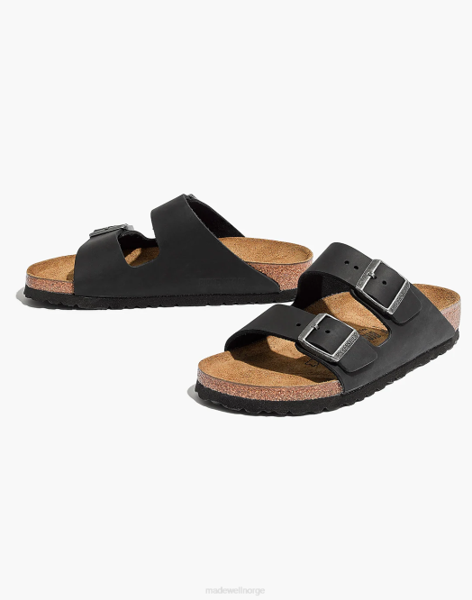 Madewell fottøy ekte svart kvinner birkenstock arizona sandaler i birko-flor 260F2758