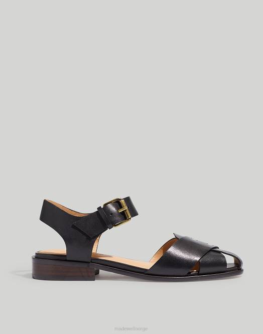 Madewell fottøy ekte svart kvinner ira-sandalen 260F2706