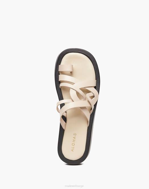 Madewell fottøy elfenben hvit kvinner aloha en kul sandal 260F1202