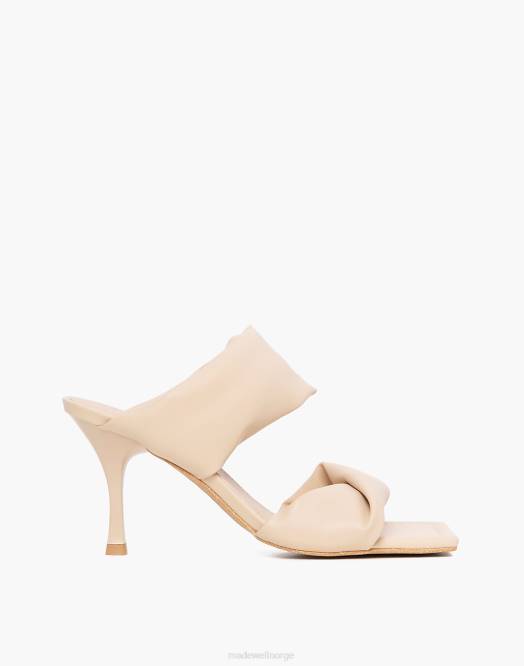 Madewell fottøy elfenben hvit kvinner alohas sandal med vridstropp 260F1213