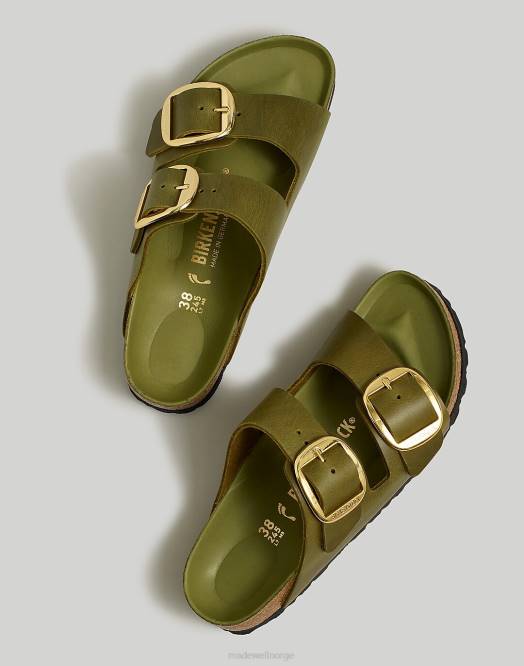Madewell fottøy grønn oliven kvinner birkenstock arizona sandaler med stor spenne 260F1265