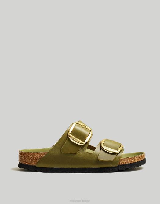 Madewell fottøy grønn oliven kvinner birkenstock arizona sandaler med stor spenne 260F1265
