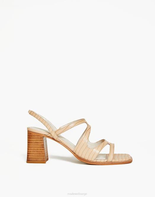 Madewell fottøy havregryn kvinner med vilje blankt skinn hvis sandaler i ojai 260F2740