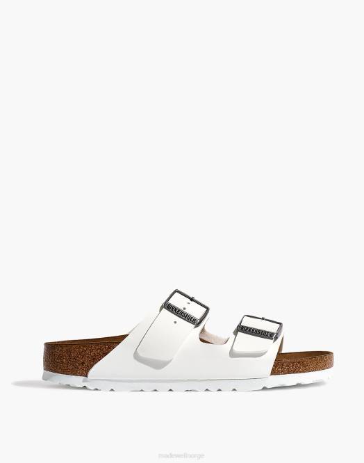 Madewell fottøy hvit kvinner birkenstock arizona sandaler i birko-flor 260F2759