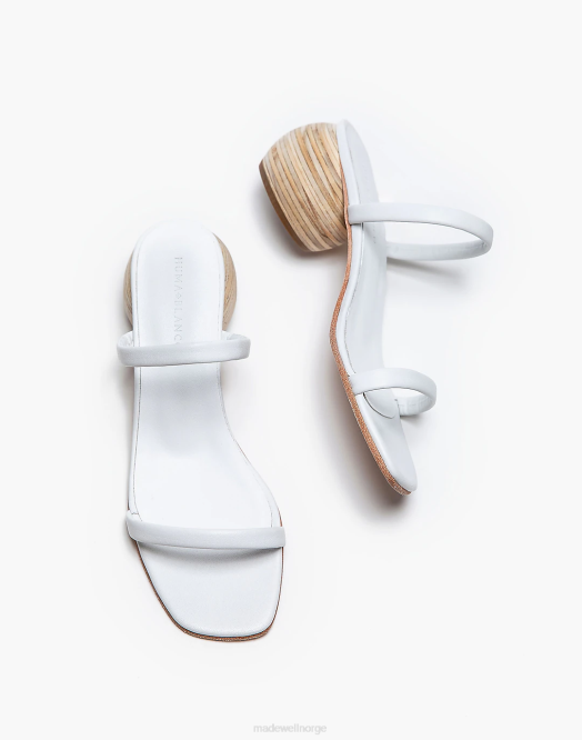 Madewell fottøy hvit kvinner huma blanco chachi-sandaler i skinn 260F1589