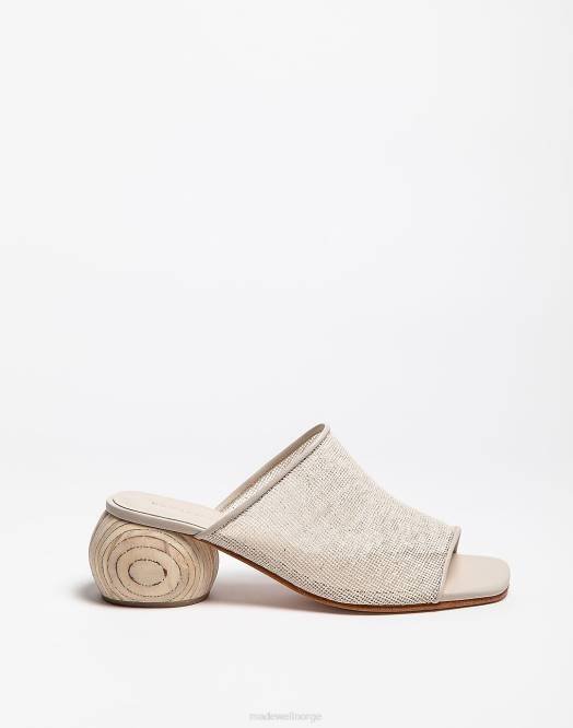 Madewell fottøy jute kvinner huma blanco milla sandalmuldyr 260F1580