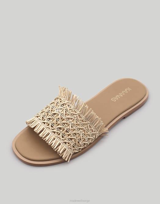 Madewell fottøy kaffe kvinner kaanas tortuga frynsete tiki-skli 260F1725