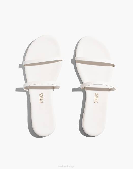Madewell fottøy krem kvinner tkees gemma ii skinnsandaler 260F1150