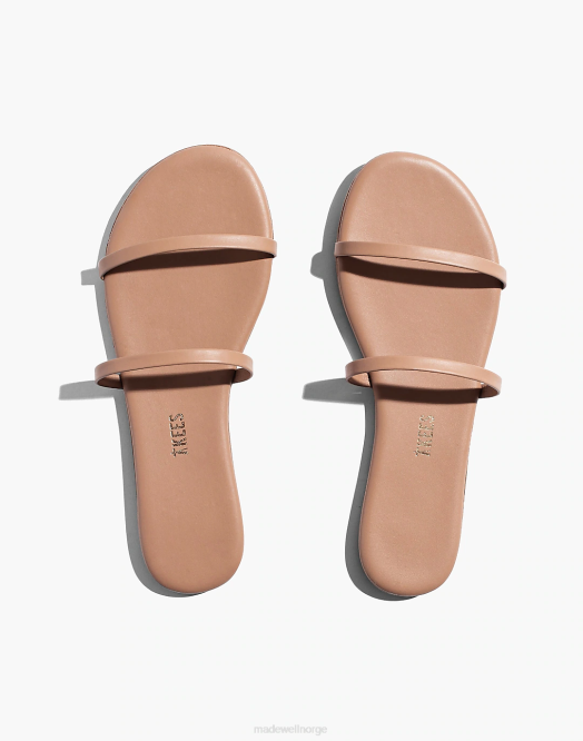 Madewell fottøy mørk naken kvinner tkees gemma ii skinnsandaler 260F1147