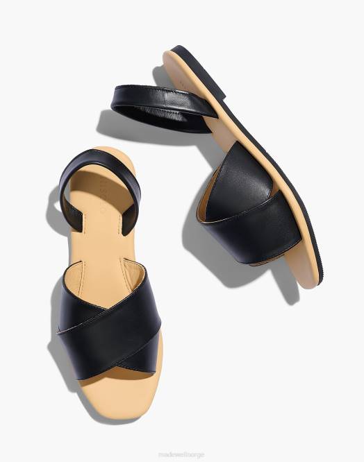 Madewell fottøy mandel kvinner nisolo heldags sandal med kryssrem 260F2041