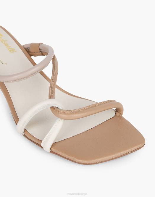Madewell fottøy marine peri multi kvinner med vilje blanke pilesandaler i leirekombinasjon 260F1670