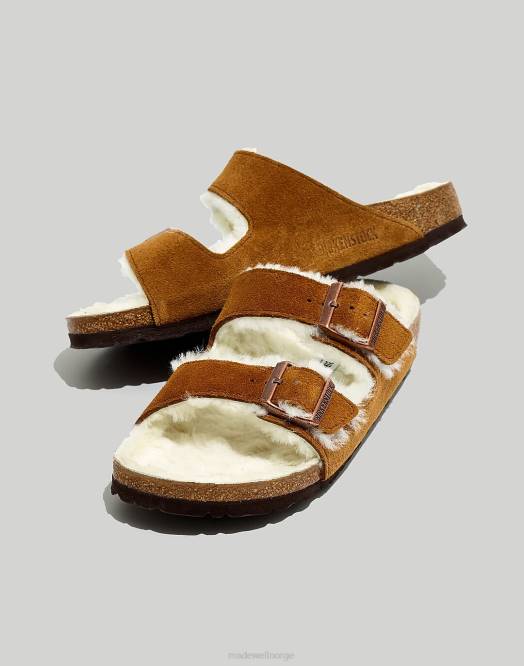 Madewell fottøy mink naturlig kvinner birkenstock semsket arizona sandaler 260F1282