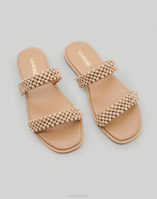 Madewell fottøy naturlig kvinner kaanas siki dobbeltbåndssandaler 260F1715