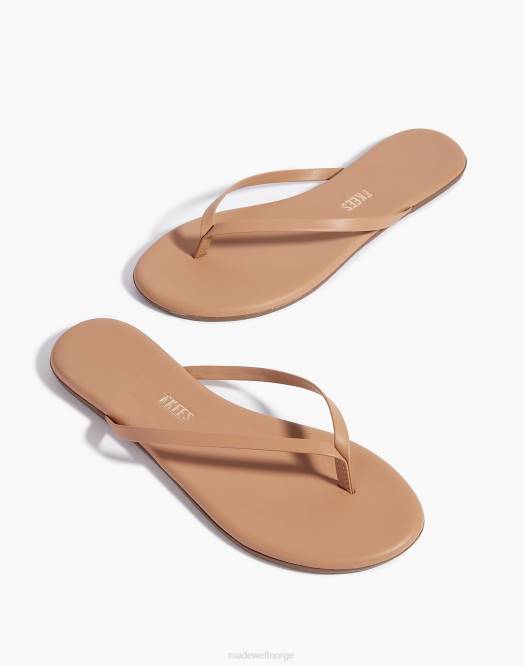 Madewell fottøy naturlig kvinner tkees nudes skinnsandaler 260F2726