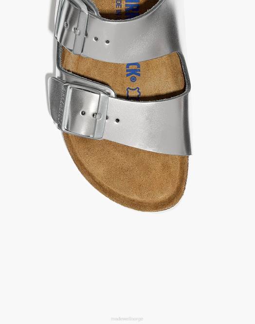 Madewell fottøy sølv kvinner birkenstock arizona sandaler i skinn 260F2761
