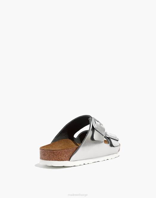 Madewell fottøy sølv kvinner birkenstock arizona sandaler i skinn 260F2761