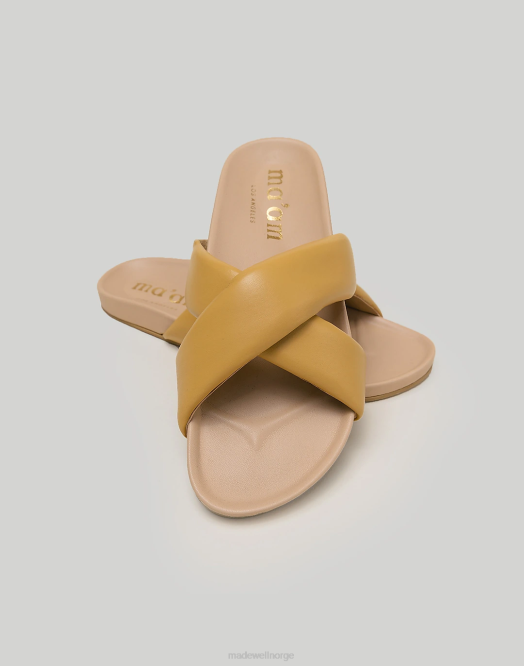 Madewell fottøy sennep kvinner frue sko skinn dolly sandaler 260F1521