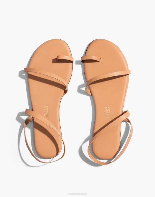 Madewell fottøy sepia kvinner tkees mia napa skinnsandaler 260F1151