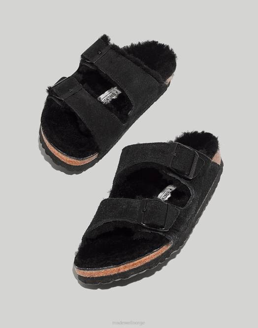 Madewell fottøy steinmynt semsket skinn/klipping kvinner birkenstock semsket arizona sandaler 260F1275