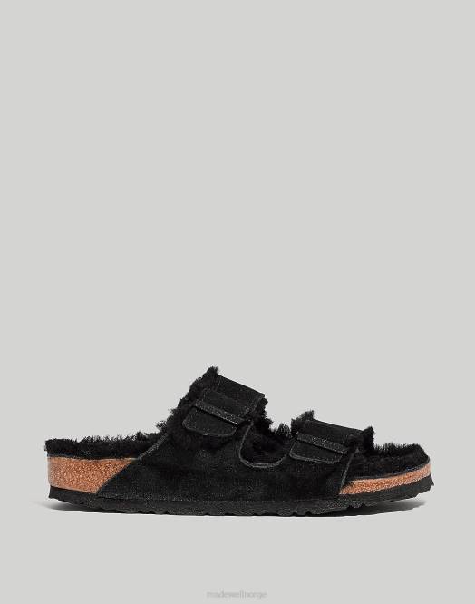 Madewell fottøy steinmynt semsket skinn/klipping kvinner birkenstock semsket arizona sandaler 260F1275