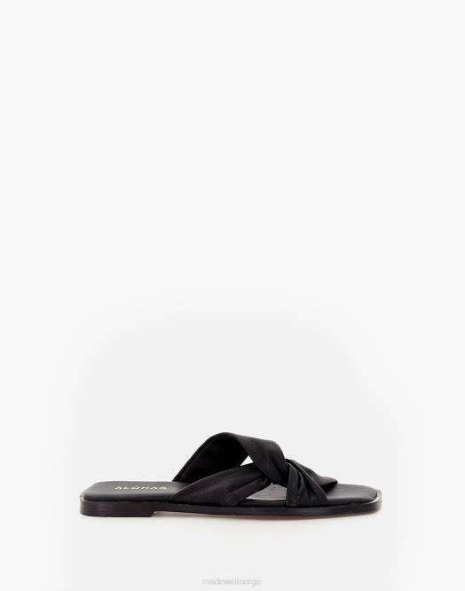 Madewell fottøy svart kvinner alohas nomade sandaler 260F1134