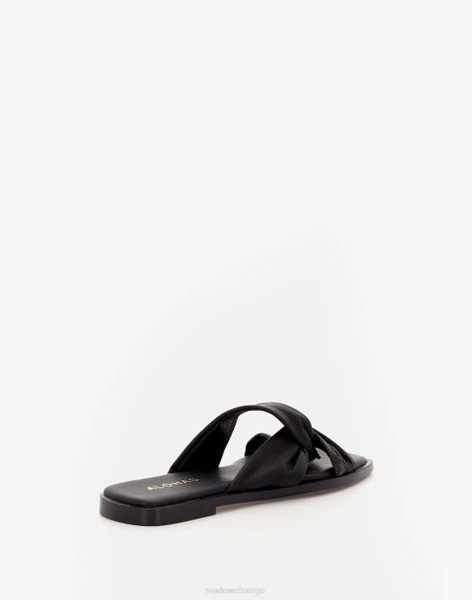 Madewell fottøy svart kvinner alohas nomade sandaler 260F1134