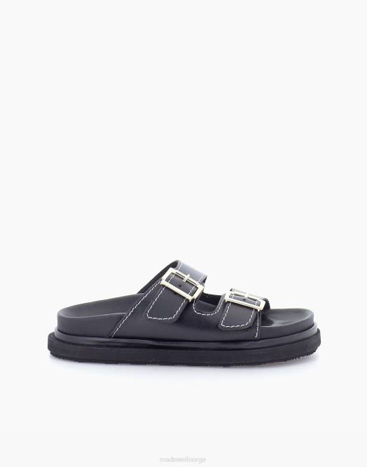 Madewell fottøy svart kvinner alohas sandal med spenne 260F1210