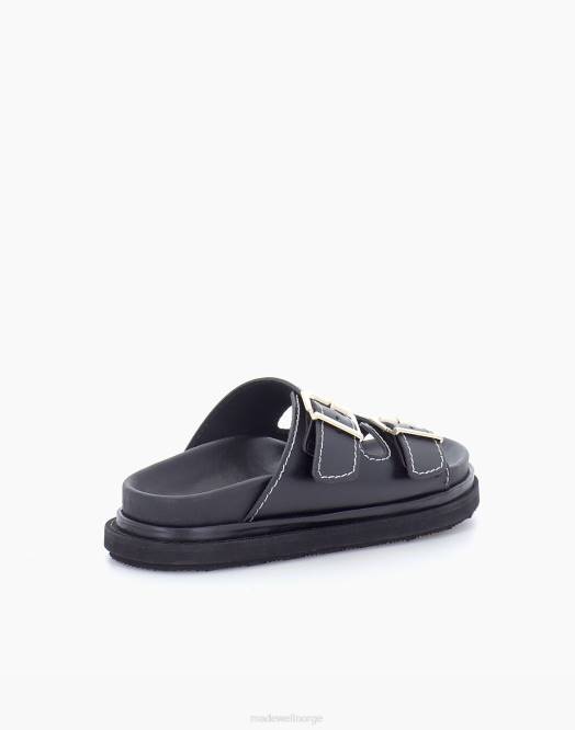 Madewell fottøy svart kvinner alohas sandal med spenne 260F1210