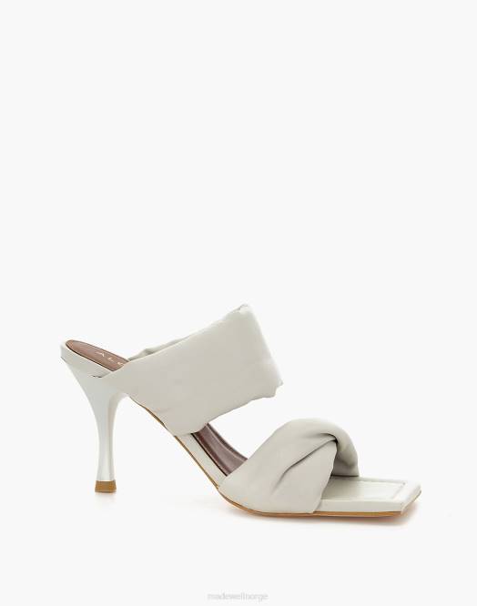 Madewell fottøy svart kvinner alohas sandaler med vridstropp i skinn 260F2751