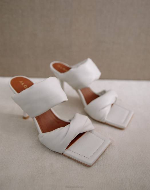 Madewell fottøy svart kvinner alohas sandaler med vridstropp i skinn 260F2751