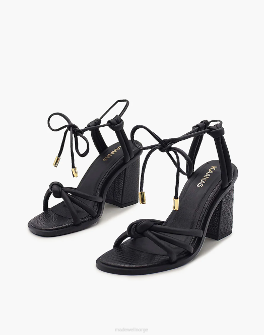 Madewell fottøy svart kvinner kaanas estonia strappy bånd 260F1716