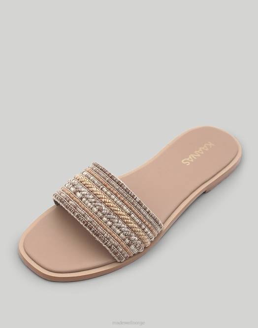 Madewell fottøy svart kvinner kaanas limon glidesandaler 260F1703