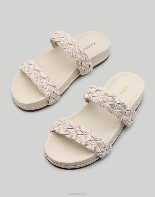 Madewell fottøy svart kvinner kaanas montezuma flettet bassengsklie 260F1720