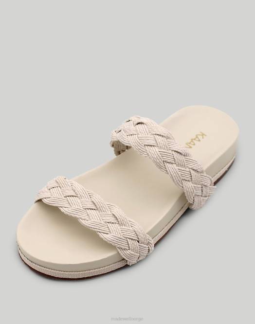 Madewell fottøy svart kvinner kaanas montezuma flettet bassengsklie 260F1720