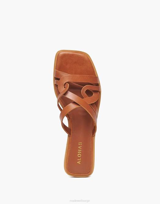 Madewell fottøy tan kvinner alohas pad sandal 260F1205