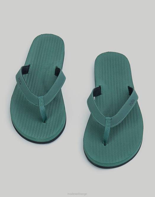 Madewell fottøy tan kvinner flip flop-sandaler med innersåle 260F1613