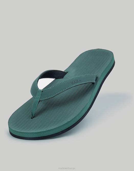 Madewell fottøy tan kvinner flip flop-sandaler med innersåle 260F1613