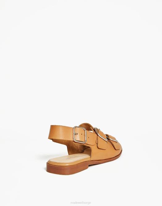 Madewell fottøy tan kvinner med hensikt blanke jiji-sandaler i skinn 260F2724