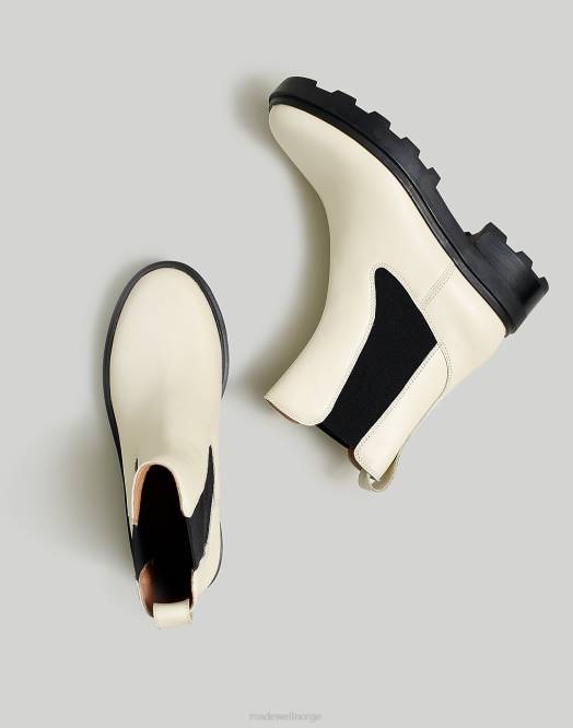 Madewell fottøy blekt pergament kvinner wyckoff chelsea lugsole støvelen 260F2604