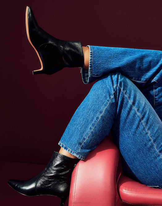 Madewell fottøy ekte svart kvinner dimes kattunge-hæl støvel 260F2596