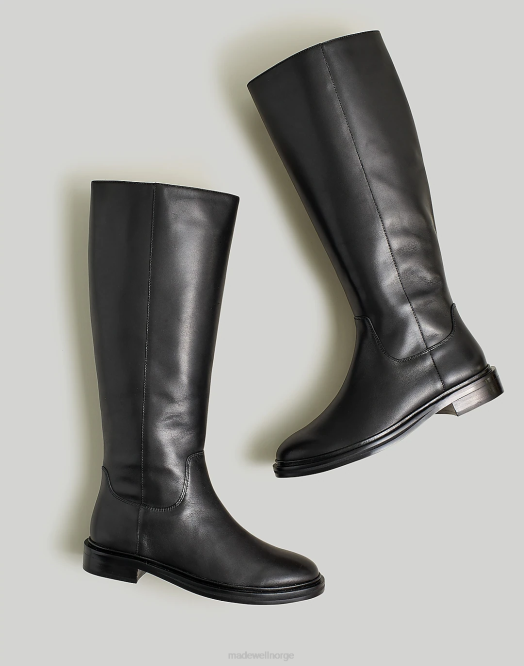 Madewell fottøy ekte svart kvinner trommegullstøvelen i forlenget legg 260F2644