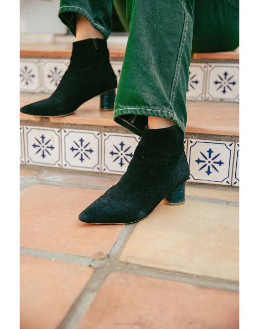 Madewell fottøy midnatt kvinner frue sko semsket skinn shirley ankelstøvletter 260F1516