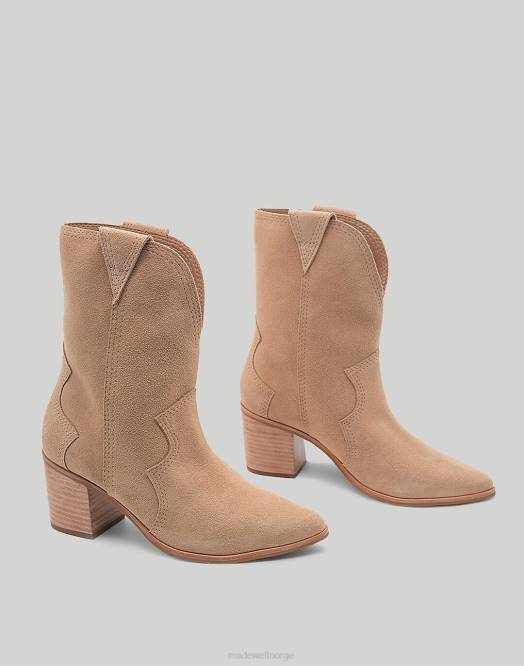 Madewell fottøy muskat kvinner kaanas porto cowbow bootie med sømmer 260F1701