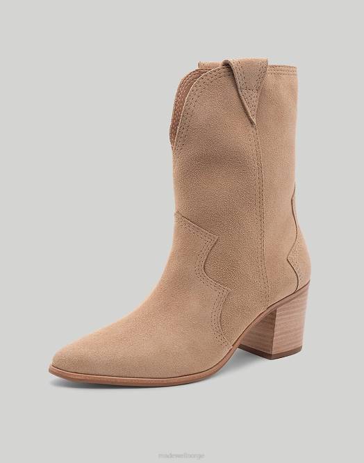 Madewell fottøy muskat kvinner kaanas porto cowbow bootie med sømmer 260F1701